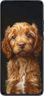 TPU чехол Cocker spaniel на чорному фоні для Motorola Edge 50 Neo 5G - 6137b-3794 изображение 
