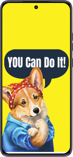 TPU чехол чехол с корги You Can Do It для Motorola Edge 50 Neo 5G - 6184b-3794 изображение 