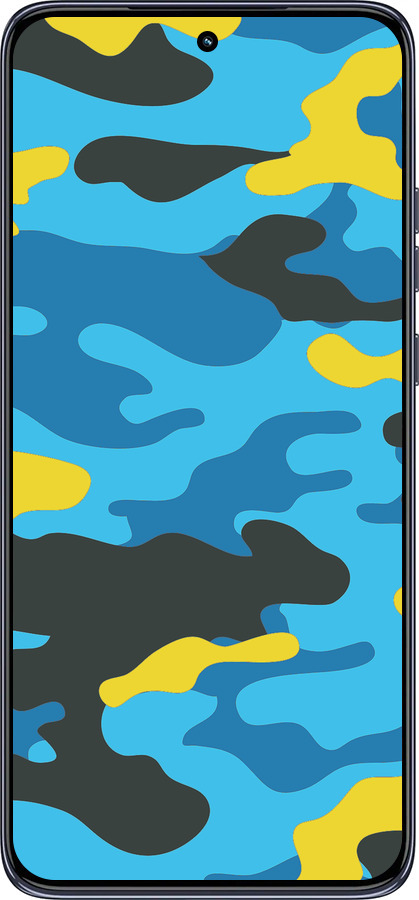 TPU чехол Жовто-блакитний камуфляж для Motorola Edge 50 Neo 5G - 1084b-3794 изображение 
