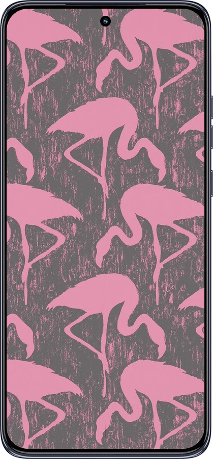 TPU чехол Vintage-Flamingos для Motorola Edge 50 Neo 5G - 4171b-3794 изображение 
