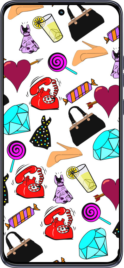TPU чехол stickers для Motorola Edge 50 Neo 5G - 4757b-3794 изображение 