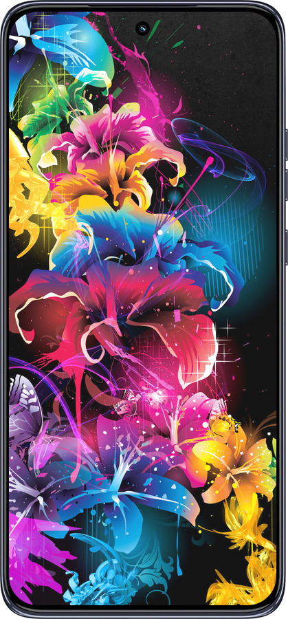 TPU чехол Абстрактные цветы для Motorola Edge 50 Neo 5G - 511b-3794 изображение 