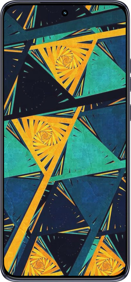 TPU чехол Арт, абстракція, жовтий, синій для Motorola Edge 50 Neo 5G - 5382b-3794 изображение 
