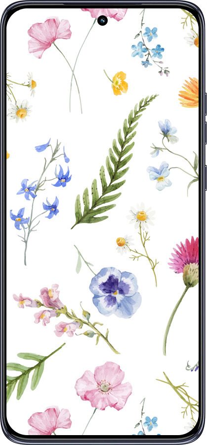 TPU чехол Квітковий фон v2 для Motorola Edge 50 Neo 5G - 5472b-3794 изображение 