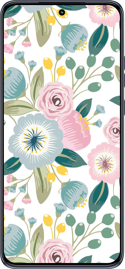 TPU чехол Цветочные обои v2 для Motorola Edge 50 Neo 5G - 5602b-3794 изображение 