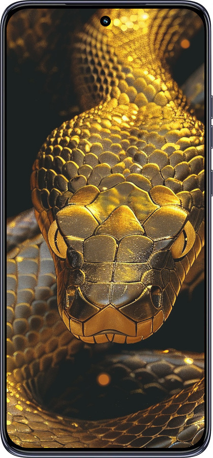 TPU чехол Golden snake для Motorola Edge 50 Neo 5G - 6072b-3794 изображение 