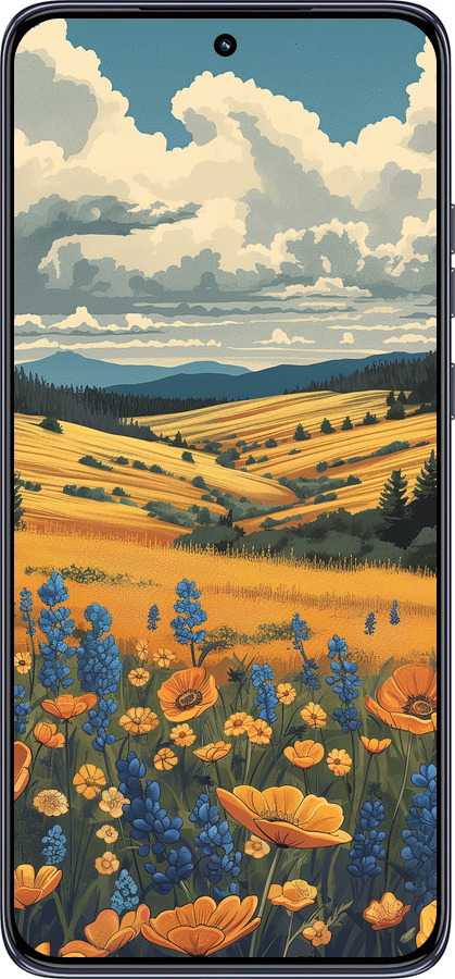 TPU чехол Украинское поле для Motorola Edge 50 Neo 5G - 6082b-3794 изображение 