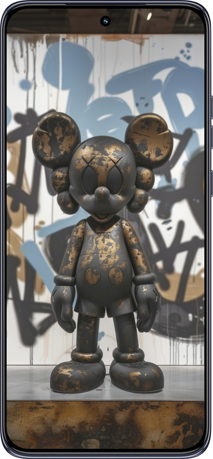 TPU чехол Bronze kaws v2 для Motorola Edge 50 Neo 5G - 6098b-3794 изображение 
