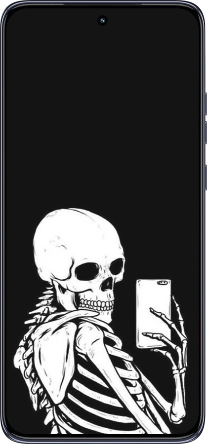 TPU чехол Скелет робить Selfie для Motorola Edge 50 Neo 5G - 6535b-3794 изображение 