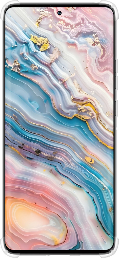 Силикон с усиленными углами чехол Мрамор красивый для Motorola Edge 50 Pro 5G - 6376sp-3710 изображение 