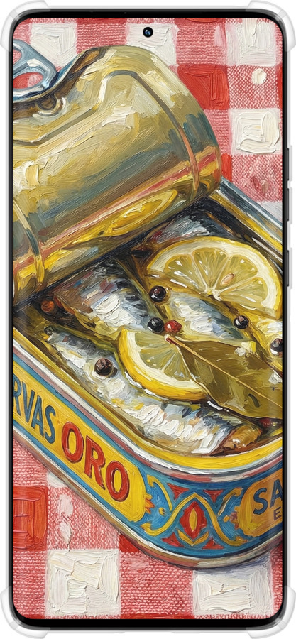 Силіконовий протиударний с посиленими кутами чехол Vintage Sardine Tin Phone для Motorola Edge 50 Pro 5G - 6772sp-3710 изображение 