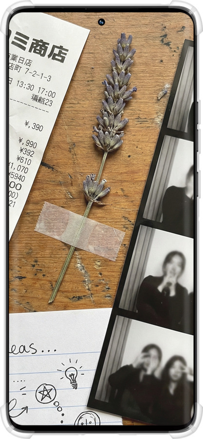 Силикон с усиленными углами чехол Aesthetic Scrapbook Collage для Motorola Edge 50 Pro 5G - 6773sp-3710 изображение 