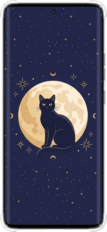 Силіконовий протиударний с посиленими кутами чехол Cute Cat Celestial/Witchy для Motorola Edge 50 Pro 5G - 6787sp-3710 изображение 