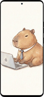 Силиконовый чехол Funny Capybara CEO Working для Motorola Edge 50 Pro 5G - 6777u-3710 изображение 