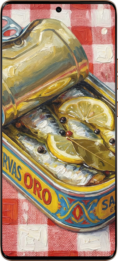 Силиконовый чехол Vintage Sardine Tin Phone для Motorola Moto X50 Ultra - 6772u-3866 изображение 