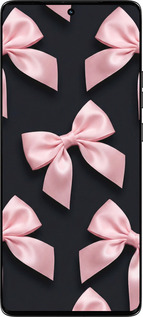 Силиконовый чехол Coquette Ribbons Dark Coquette для Motorola Edge 50 - 6767u-3788 изображение 