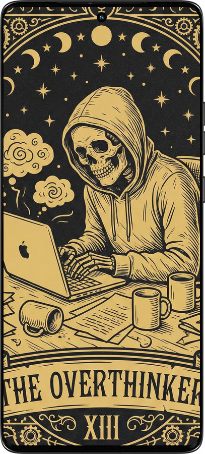 Силіконовий чехол The Overthinker для Motorola Edge 50 - 6774u-3788 изображение 