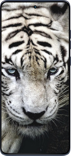 Силіконовий чехол Сумний білий тигр для Motorola Edge 60 Fusion 5G - 106u-4021 изображение 
