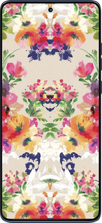 Силиконовый чехол Цветочный узор для Motorola Edge 60 Fusion 5G - 1083u-4021 изображение 