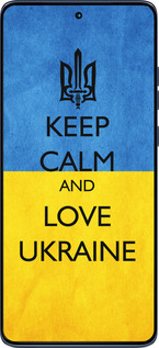 Силиконовый чехол Keep calm and love Ukraine v2 для Motorola Edge 60 Fusion 5G - 1114u-4021 изображение 