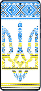 Силиконовый чехол Герб - вышиванка желто-голубая для Motorola Edge 60 Fusion 5G - 1197u-4021 изображение 