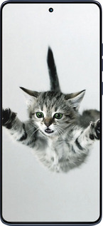 Силиконовый чехол Летящий котёнок для Motorola Edge 60 Fusion 5G - 2322u-4021 изображение 