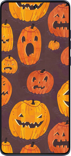 Силиконовый чехол Тыквы на Хеллоуин для Motorola Edge 60 Fusion 5G - 233u-4021 изображение 
