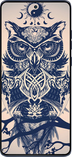 Силиконовый чехол Узорчатая сова для Motorola Edge 60 Fusion 5G - 4000u-4021 изображение 