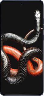 Силіконовий чехол Червоно-чорна змія на чорному фоні для Motorola Edge 60 Fusion 5G - 4063u-4021 изображение 