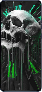 Силиконовый чехол Череп-часы для Motorola Edge 60 Fusion 5G - 4100u-4021 изображение 