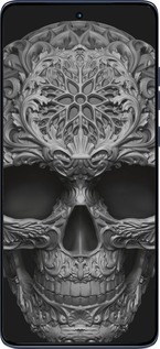 Силиконовый чехол skull-ornament для Motorola Edge 60 Fusion 5G - 4101u-4021 изображение 