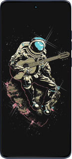 Силиконовый чехол Космонавт с гиратой для Motorola Edge 60 Fusion 5G - 4138u-4021 изображение 