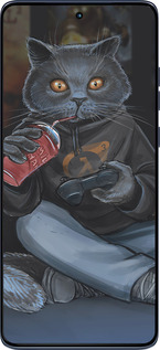 Силіконовий чехол gamer cat для Motorola Edge 60 Fusion 5G - 4140u-4021 изображение 