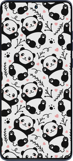 Силіконовий чехол Панди для Motorola Edge 60 Fusion 5G - 4318u-4021 изображение 