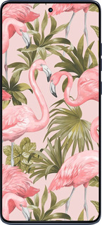 Силиконовый чехол фламинго 2 для Motorola Edge 60 Fusion 5G - 4360u-4021 изображение 