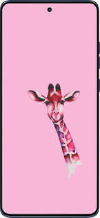 Силіконовий чехол Рожева жирафа для Motorola Edge 60 Fusion 5G - 4441u-4021 изображение 