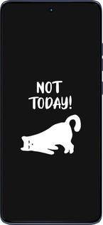 Силиконовый чехол Уставший кот для Motorola Edge 60 Fusion 5G - 4535u-4021 изображение 