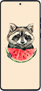 Силіконовий чехол Єнотик з кавуном для Motorola Edge 60 Fusion 5G - 4605u-4021 изображение 