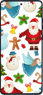 Силиконовый чехол Новогодний 1 для Motorola Edge 60 Fusion 5G - 4614u-4021 изображение 