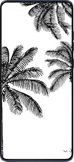 Силиконовый чехол Пальмы1 для Motorola Edge 60 Fusion 5G - 4634u-4021 изображение 