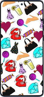 Силиконовый чехол stickers для Motorola Edge 60 Fusion 5G - 4757u-4021 изображение 