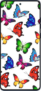 Силіконовий чехол Барвисті метелики для Motorola Edge 60 Fusion 5G - 4761u-4021 изображение 