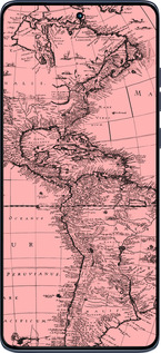 Силиконовый чехол Карта для Motorola Edge 60 Fusion 5G - 4794u-4021 изображение 