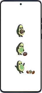 Силиконовый чехол Авокадо 1 для Motorola Edge 60 Fusion 5G - 4857u-4021 изображение 