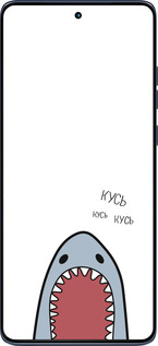 Силиконовый чехол Акула для Motorola Edge 60 Fusion 5G - 4870u-4021 изображение 