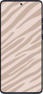 Силиконовый чехол Зебра беж для Motorola Edge 60 Fusion 5G - 4875u-4021 изображение 