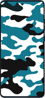 Силиконовый чехол Камуфляж прозрачный фон для Motorola Edge 60 Fusion 5G - 4877u-4021 изображение 