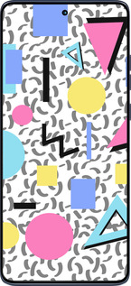 Силиконовый чехол Color shapes для Motorola Edge 60 Fusion 5G - 4893u-4021 изображение 