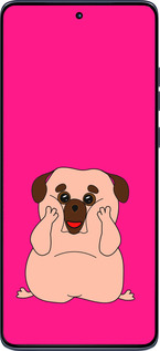 Силиконовый чехол Весёлый мопс для Motorola Edge 60 Fusion 5G - 4908u-4021 изображение 