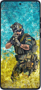 Силіконовий чехол Воїн ЗСУ для Motorola Edge 60 Fusion 5G - 5311u-4021 изображение 